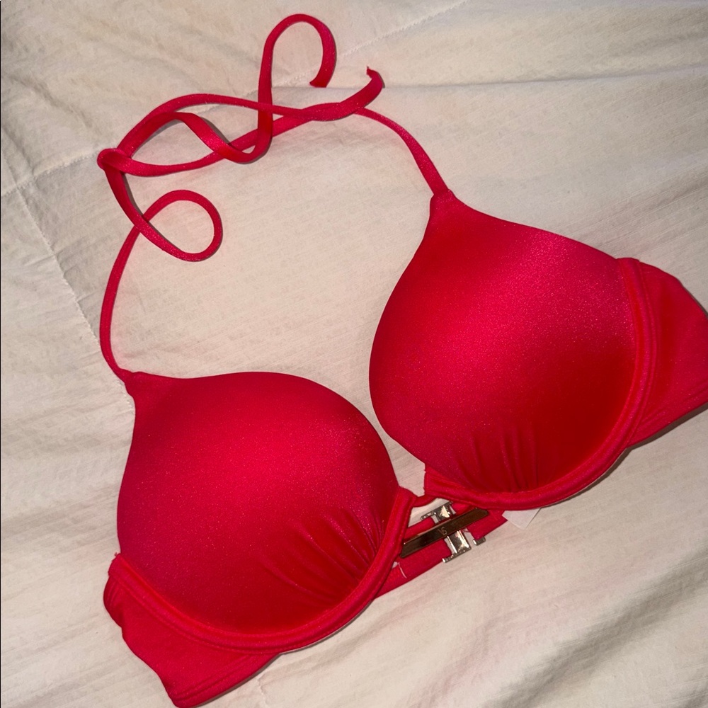 Victoria’s Secret bombshell red swimsuit top 34B